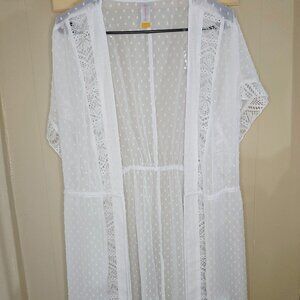 No Boundaries White Swimwear Cover/Shawl